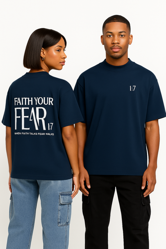 Unisex organic oversized high neck t-shirt