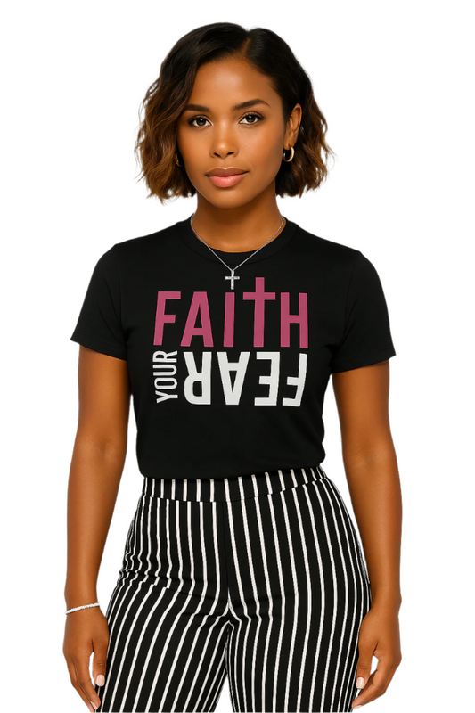 Faith Your Fear "Pink" Short-Sleeve Unisex T-Shirt