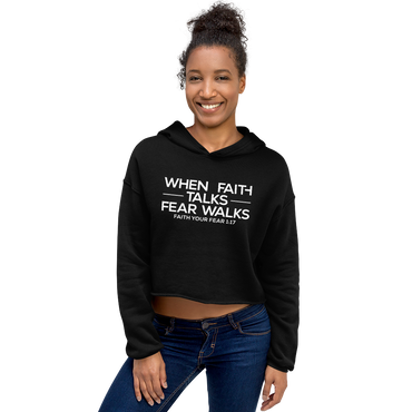Faith Talk Crop Hoodie