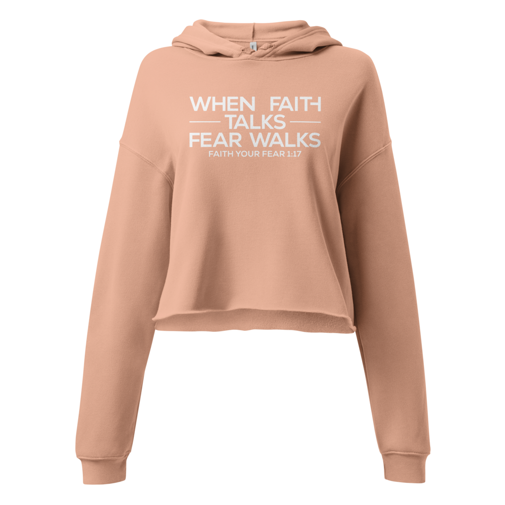 Faith Talk Crop Hoodie