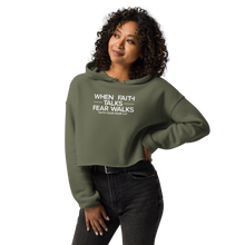 Load image into Gallery viewer, Faith Talk Crop Hoodie
