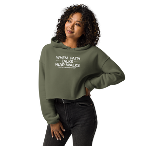 Faith Talk Crop Hoodie
