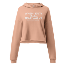 Load image into Gallery viewer, Faith Talk Crop Hoodie
