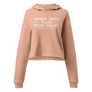 Faith Talk Crop Hoodie