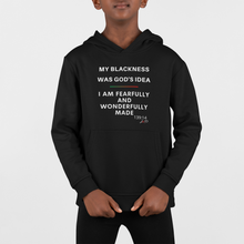 Load image into Gallery viewer, My Blackness Unisex LRD Kids Hoodie
