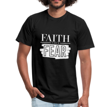 Load image into Gallery viewer, Faith Your Fear Unisex Jersey T-Shirt - black
