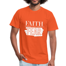 Load image into Gallery viewer, Faith Your Fear Unisex Jersey T-Shirt - orange
