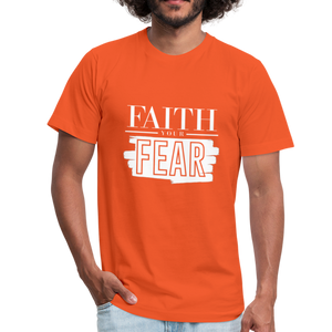 Faith Your Fear Unisex Jersey T-Shirt - orange