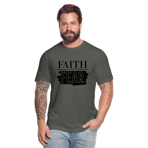 Faith Your Fear Unisex Jersey T-Shirt by Bella + Canvas - asphalt