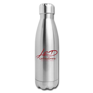 LeRayDrew Insulated Stainless Steel Water Bottle - silver