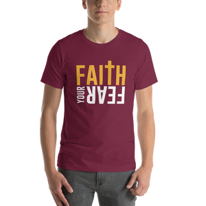 Faith Your Fear Black Short-Sleeve Unisex T-Shirt