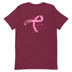 Breast Cancer Awareness Faith Your Fear T-shirt