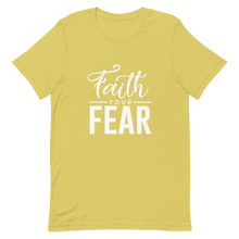 Load image into Gallery viewer, Faith Your Fear Black Short-Sleeve Unisex T-Shirt
