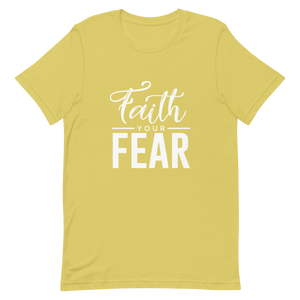 Faith Your Fear Black Short-Sleeve Unisex T-Shirt