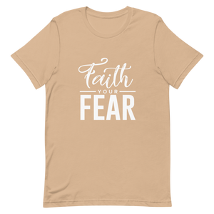 Faith Your Fear Black Short-Sleeve Unisex T-Shirt