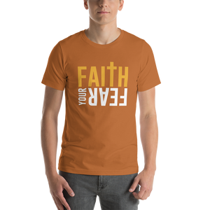 Faith Your Fear Black Short-Sleeve Unisex T-Shirt