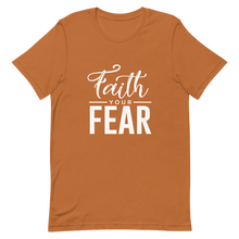 Load image into Gallery viewer, Faith Your Fear Black Short-Sleeve Unisex T-Shirt
