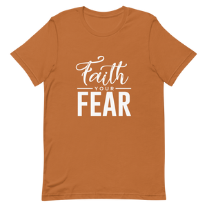 Faith Your Fear Black Short-Sleeve Unisex T-Shirt